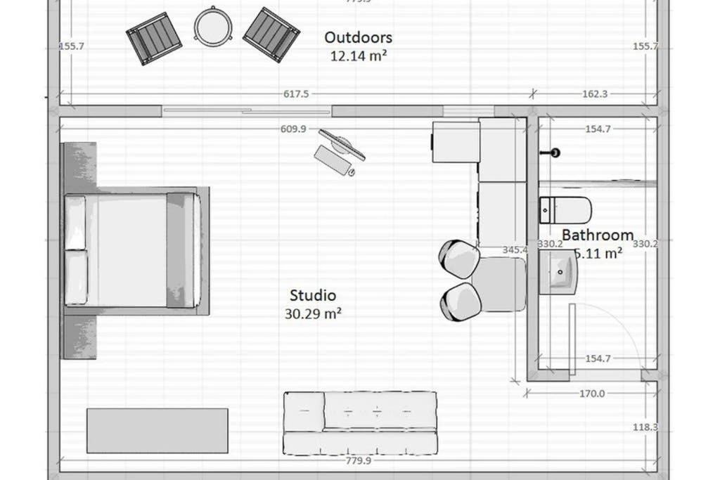 Cozy Studio Near The Beach Nea Iraklitsa 外观 照片